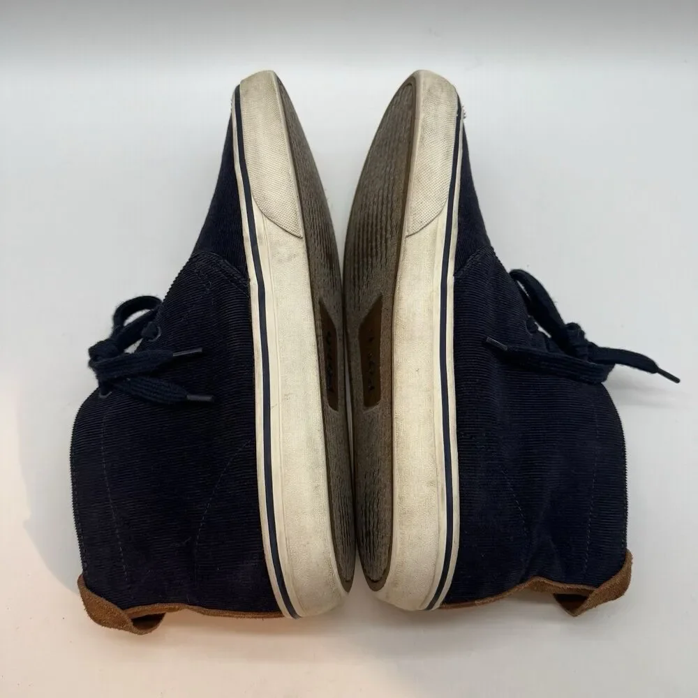 Polo Ralph Lauren Talin Navy Corduroy Chukka Boot Men's 10D Casual Lace Up Shoes